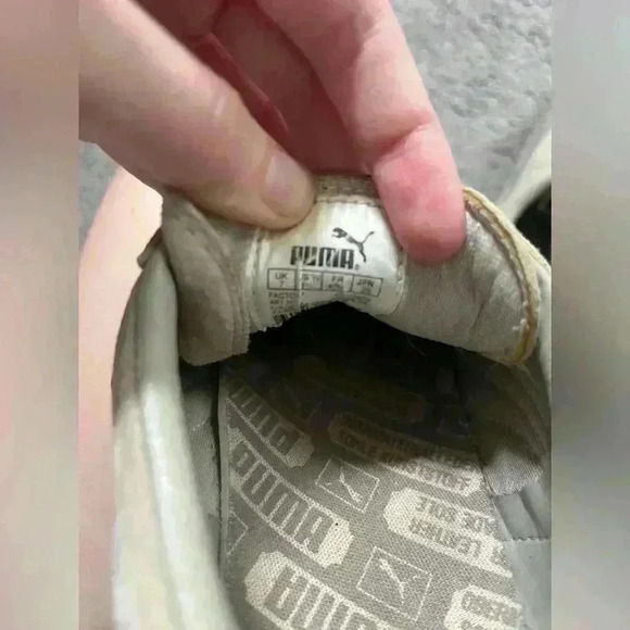 Puma tan/beige womens athletic running‎ workout sneakers size 9.5 - Picture 5 of 11